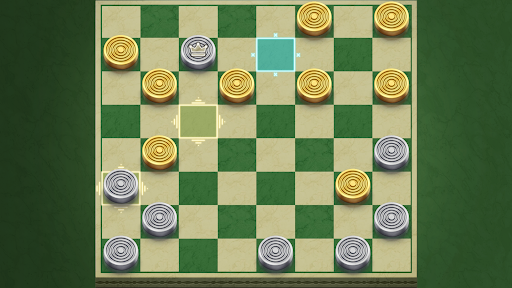 A captivating digital Checkers board game, evoking nostalgia and strategic excitement.