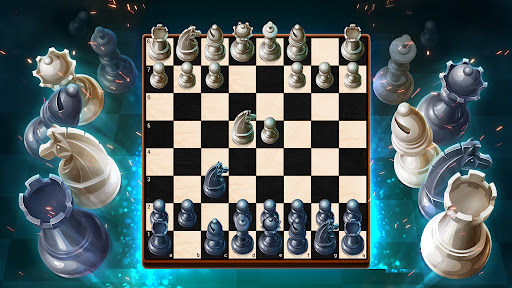 A captivating image of a chessboard in action, symbolizing strategic thinking and the thrill of competition in the Chess Club App.