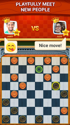 A digital representation of the classic game of checkers, evoking nostalgia and strategic thinking.