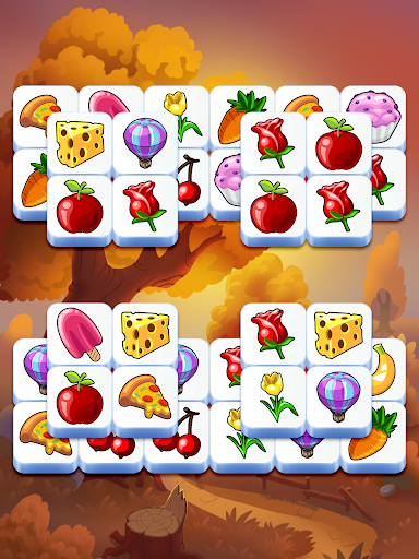 A vibrant and colorful depiction of tiles being matched, symbolizing fun and challenge in the Tile Club game.