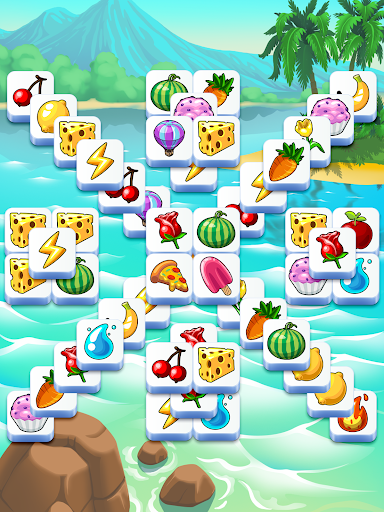 A vibrant and colorful depiction of tiles being matched, symbolizing fun and challenge in the Tile Club game.