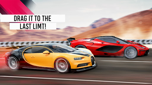 A thrilling and exhilarating scene of a high-speed car race, capturing the excitement and fun of mobile racing games.