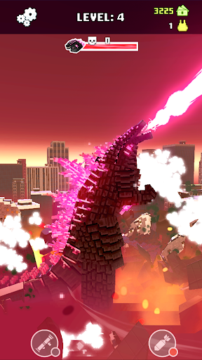 A thrilling depiction of a helicopter soaring through the sky, firing at colossal monsters below, embodying the excitement and danger of the Monster Helicopter Shooting Game.