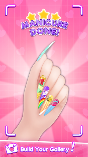 An imaginative journey into the world of nail art, capturing the essence of creativity, fashion, and fun in Girls Nail Salon.