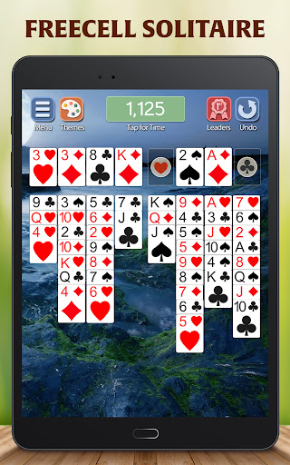 A digital deck of cards representing the classic game of Solitaire, evoking nostalgia and excitement.