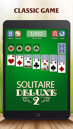 A digital deck of cards representing the classic game of Solitaire, evoking nostalgia and excitement.