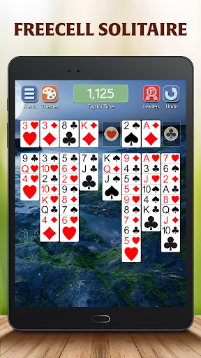 A digital deck of cards representing the classic game of Solitaire, evoking nostalgia and excitement.