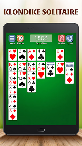 A digital deck of cards representing the classic game of Solitaire, evoking nostalgia and excitement.