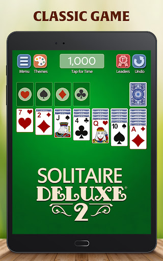 A digital deck of cards representing the classic game of Solitaire, evoking nostalgia and excitement.