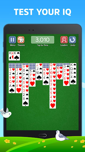 A captivating digital rendition of Spider Solitaire, evoking nostalgia and excitement for card game enthusiasts.