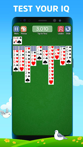 A captivating digital rendition of Spider Solitaire, evoking nostalgia and excitement for card game enthusiasts.