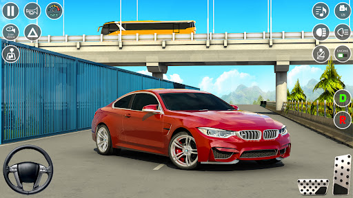 A thrilling car parking game scene showcasing a player maneuvering a car into a tight parking spot, creating a sense of challenge and excitement.