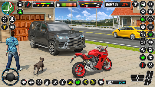 A thrilling car parking game scene showcasing a player maneuvering a car into a tight parking spot, creating a sense of challenge and excitement.