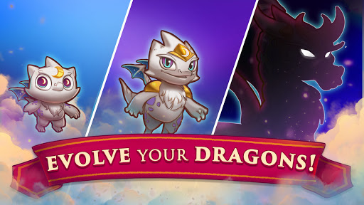 A mystical realm filled with magical dragons and vibrant landscapes, representing the enchanting adventure of Merge Dragons.