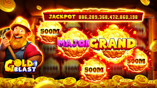 A thrilling moment in a virtual casino with flashing slot machines and a jackpot win, capturing the excitement and allure of Grand Cash Slots.