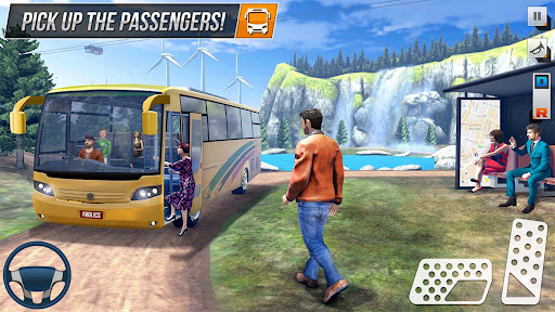 A thrilling bus driving and parking adventure in a bustling city setting, illustrating excitement and challenge.