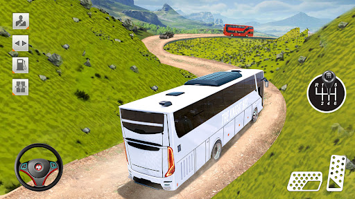 A thrilling bus driving and parking adventure in a bustling city setting, illustrating excitement and challenge.