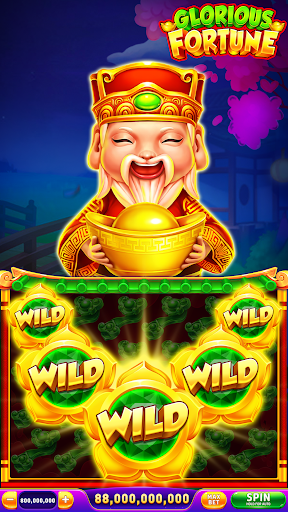 Exciting and colorful depiction of casino slot machines, capturing the thrilling and immersive experience of Happy Sky Slots.