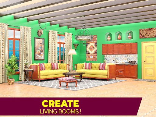 An imaginative depiction of a vibrant and cozy living room, beautifully decorated with colorful furniture and artistic elements, reflecting a sense of creativity and warmth.