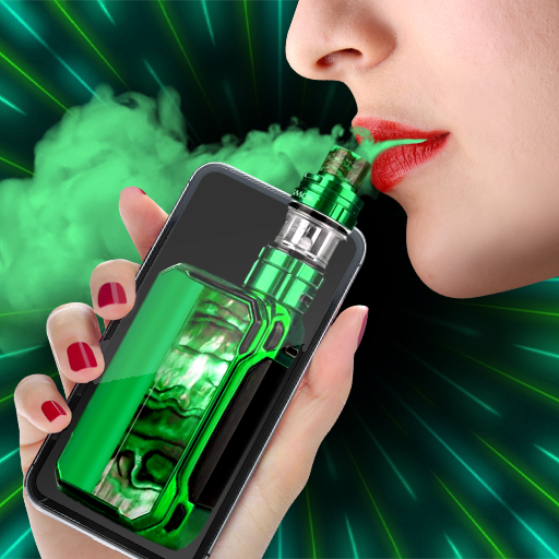 An immersive virtual experience capturing the essence of vaping without the health risks, enticing users to explore safely.