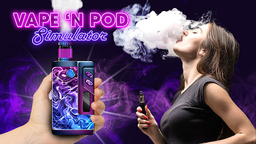 An immersive virtual experience capturing the essence of vaping without the health risks, enticing users to explore safely.