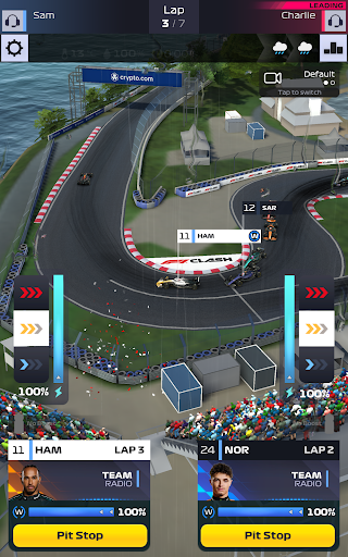 A thrilling racing scene with vibrant colors and high-speed cars, capturing the excitement and intensity of Formula Racing Game.