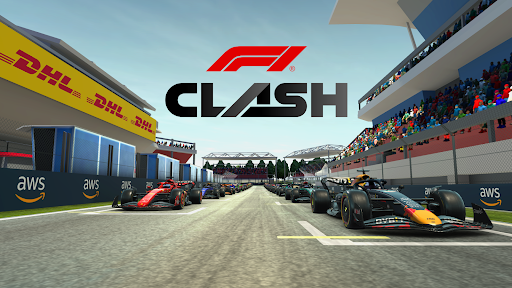 A thrilling racing scene with vibrant colors and high-speed cars, capturing the excitement and intensity of Formula Racing Game.