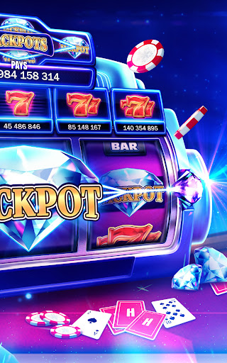 Excitement and thrill of playing casino games, capturing the vibrant Las Vegas atmosphere from a mobile screen.