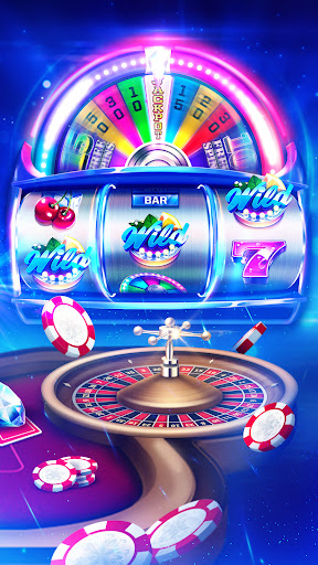 Excitement and thrill of playing casino games, capturing the vibrant Las Vegas atmosphere from a mobile screen.