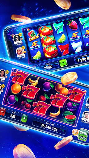 Excitement and thrill of playing casino games, capturing the vibrant Las Vegas atmosphere from a mobile screen.