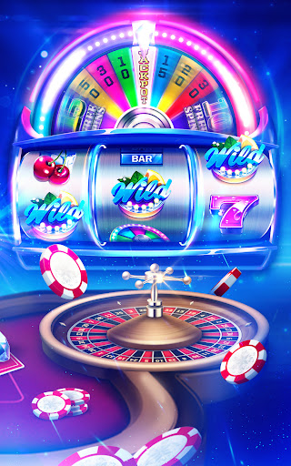 Excitement and thrill of playing casino games, capturing the vibrant Las Vegas atmosphere from a mobile screen.