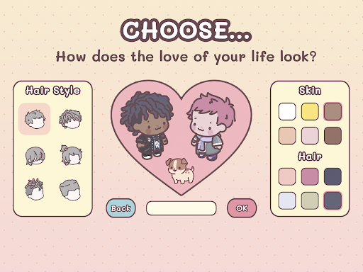 A cozy, heartwarming scene from Pocket Love game, capturing the essence of love and creativity in a charming virtual world.