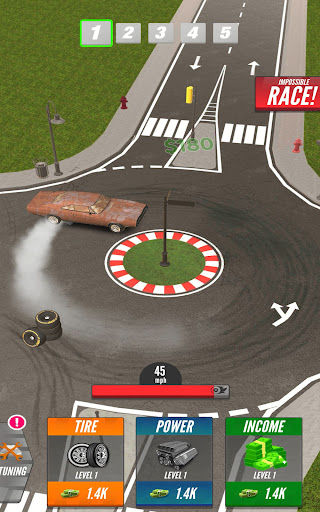 An exhilarating race car speeding through a vibrant cityscape, symbolizing the excitement and thrill of the Drift to Drag racing game.