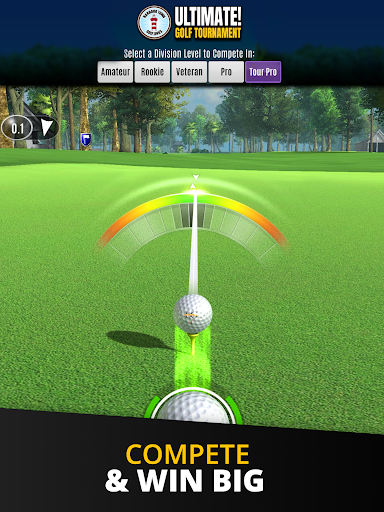 A thrilling golf game experience on mobile, capturing the essence and excitement of playing golf on lush, realistic courses.