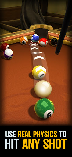 An engaging mobile game experience capturing the thrill and strategy of playing pool.