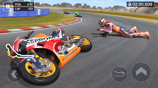 Experience the thrill and excitement of high-speed motorcycle racing through stunning tracks and customizable bikes in Moto Racing.