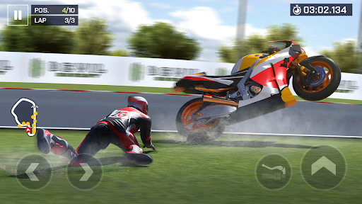 Experience the thrill and excitement of high-speed motorcycle racing through stunning tracks and customizable bikes in Moto Racing.