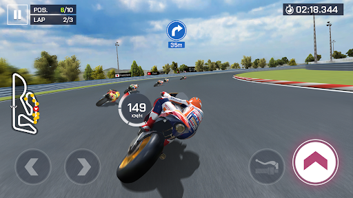 Experience the thrill and excitement of high-speed motorcycle racing through stunning tracks and customizable bikes in Moto Racing.