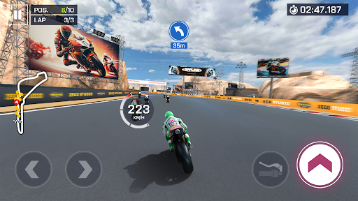 Experience the thrill and excitement of high-speed motorcycle racing through stunning tracks and customizable bikes in Moto Racing.