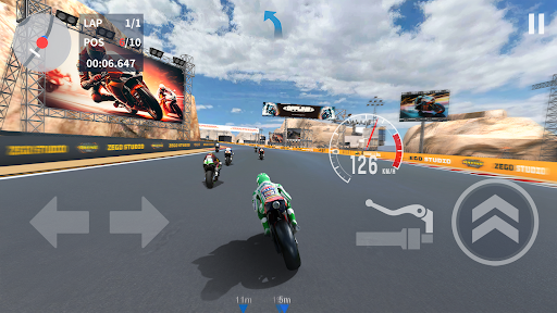 Experience the thrill and excitement of high-speed motorcycle racing through stunning tracks and customizable bikes in Moto Racing.