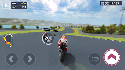 Experience the thrill and excitement of high-speed motorcycle racing through stunning tracks and customizable bikes in Moto Racing.