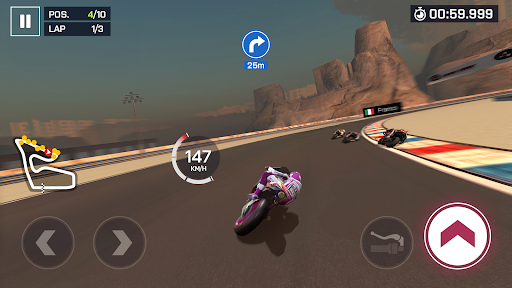 Experience the thrill and excitement of high-speed motorcycle racing through stunning tracks and customizable bikes in Moto Racing.