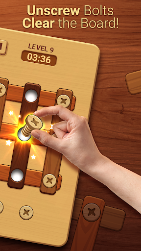 A serene wooden puzzle game board, evoking tranquility and mental challenge.