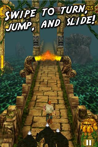 A thrilling chase through ancient ruins, capturing the essence of adventure and excitement in Temple Run.