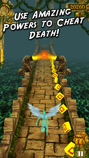 A thrilling chase through ancient ruins, capturing the essence of adventure and excitement in Temple Run.