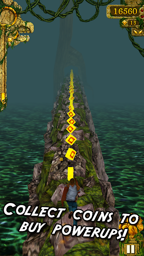 A thrilling chase through ancient ruins, capturing the essence of adventure and excitement in Temple Run.