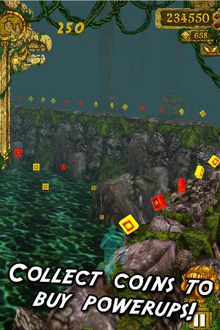 A thrilling chase through ancient ruins, capturing the essence of adventure and excitement in Temple Run.