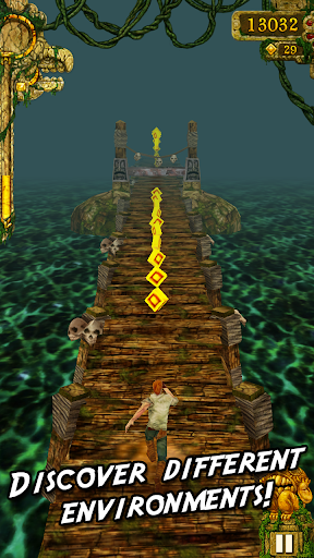 A thrilling chase through ancient ruins, capturing the essence of adventure and excitement in Temple Run.