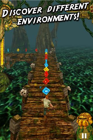 A thrilling chase through ancient ruins, capturing the essence of adventure and excitement in Temple Run.