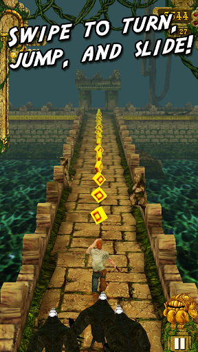 A thrilling chase through ancient ruins, capturing the essence of adventure and excitement in Temple Run.